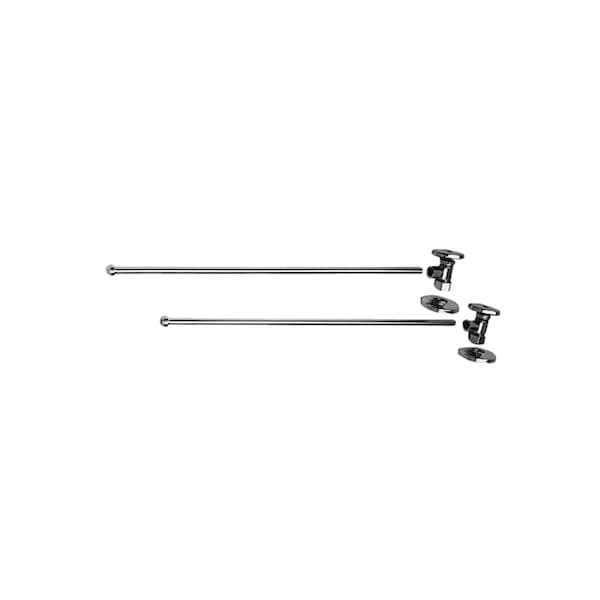 Lavatory Supply Kit, 1/2" Compression in Satin Nickel (Pvd)